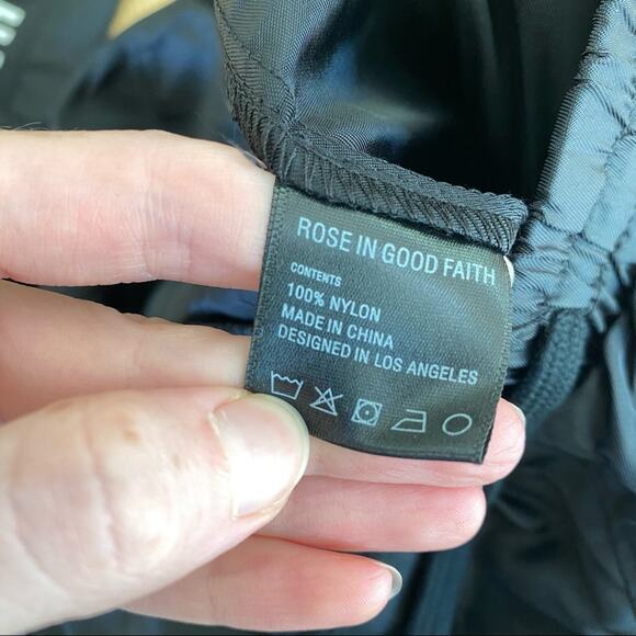 Rose in Good Faith Panel Track Pants in Black - Picture 6 of 9